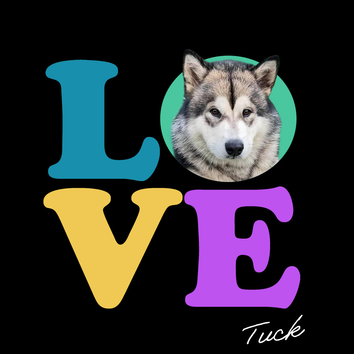 CUSTOM LOVE T-SHIRTS - Add a photo of your dog to your shirt!