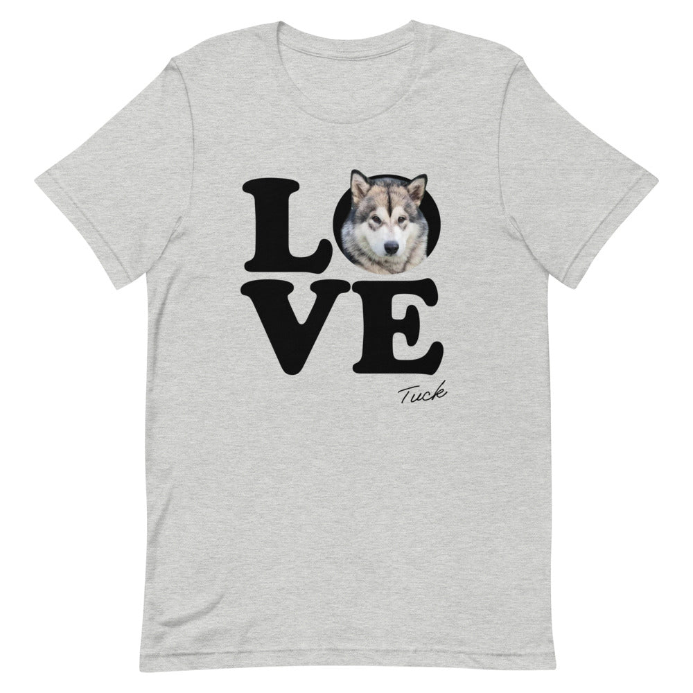 CUSTOM LOVE T-SHIRTS - Add a photo of your dog to your shirt!