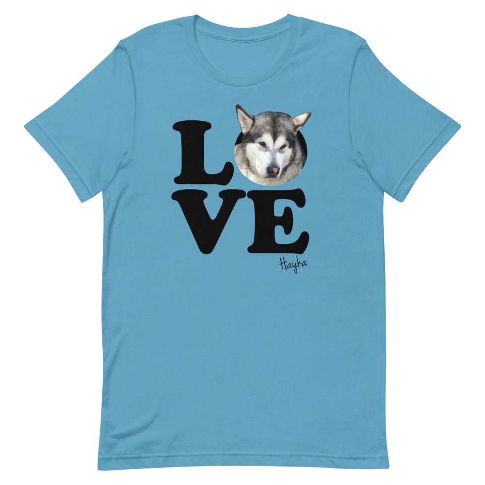 CUSTOM LOVE T-SHIRTS - Add a photo of your dog to your shirt!