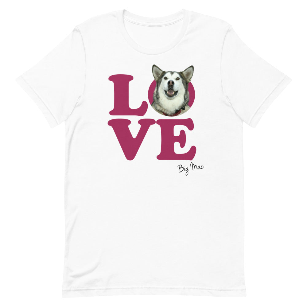 CUSTOM LOVE T-SHIRTS - Add a photo of your dog to your shirt!