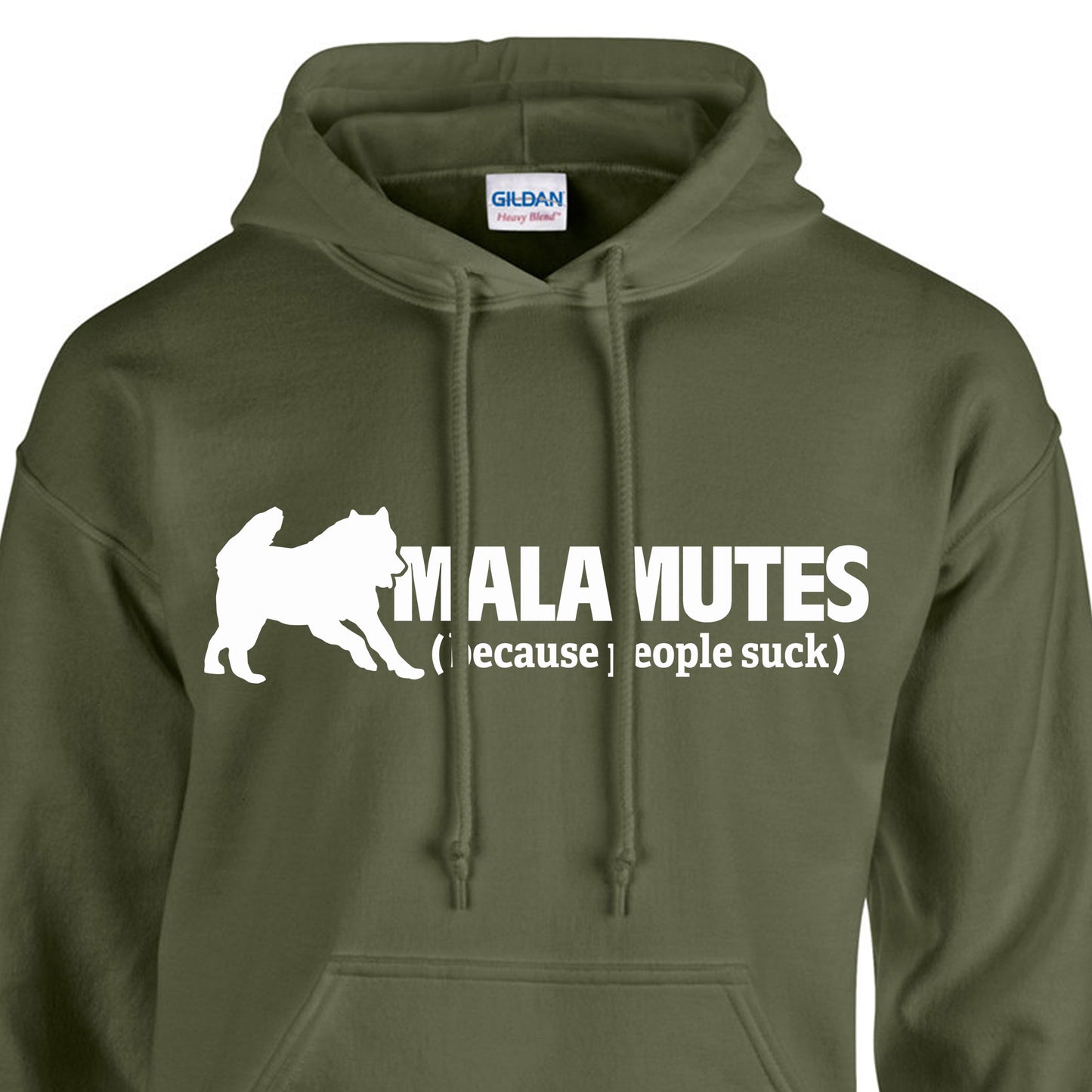 Malamutes (because people suck) - Alaskan Malamute - Sled Dog Hoodie