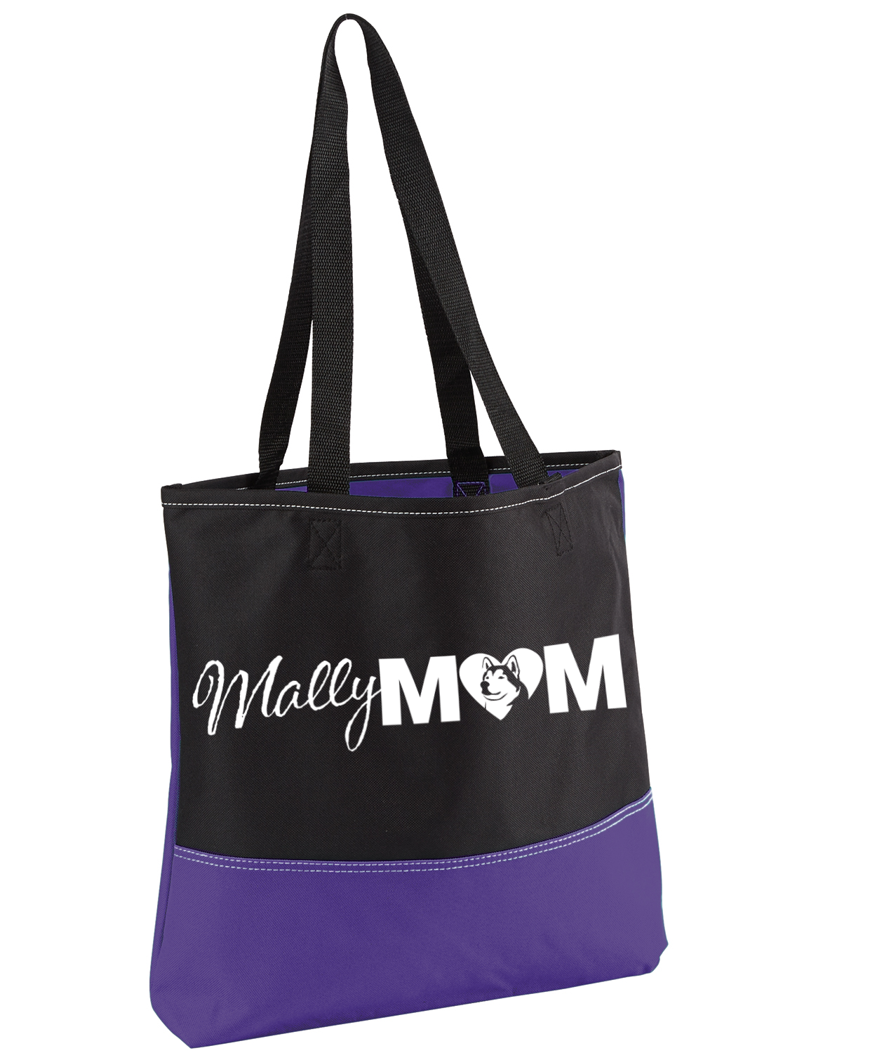 Mally Mom Tote, Bag - Alaskan Malamute - Super Fun & Cute