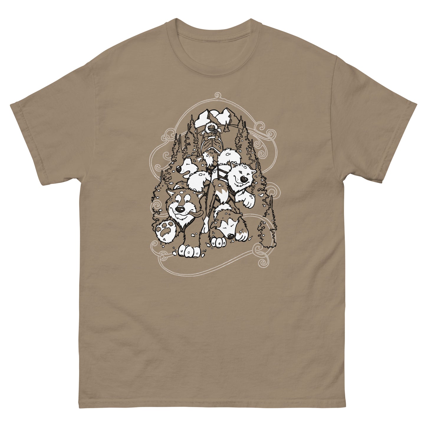 Sled Dogs Alaskan Malamute - T-Shirt