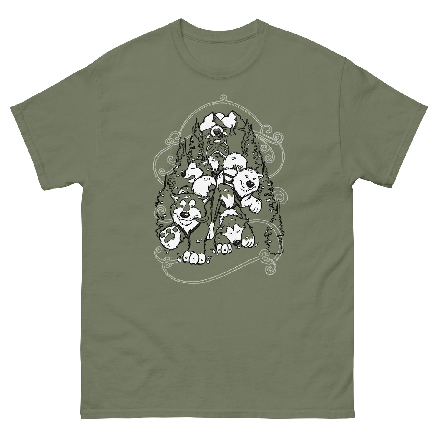 Sled Dogs Alaskan Malamute - T-Shirt