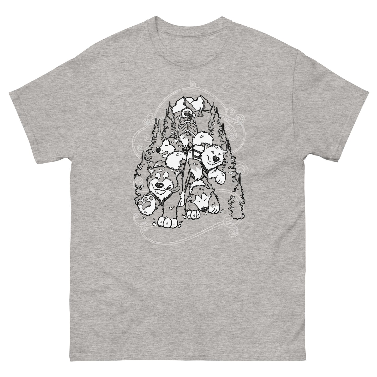 Sled Dogs Alaskan Malamute - T-Shirt