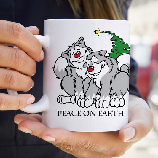 Peace on Earth - Alaskan Malamute Mug - Coffee Mug