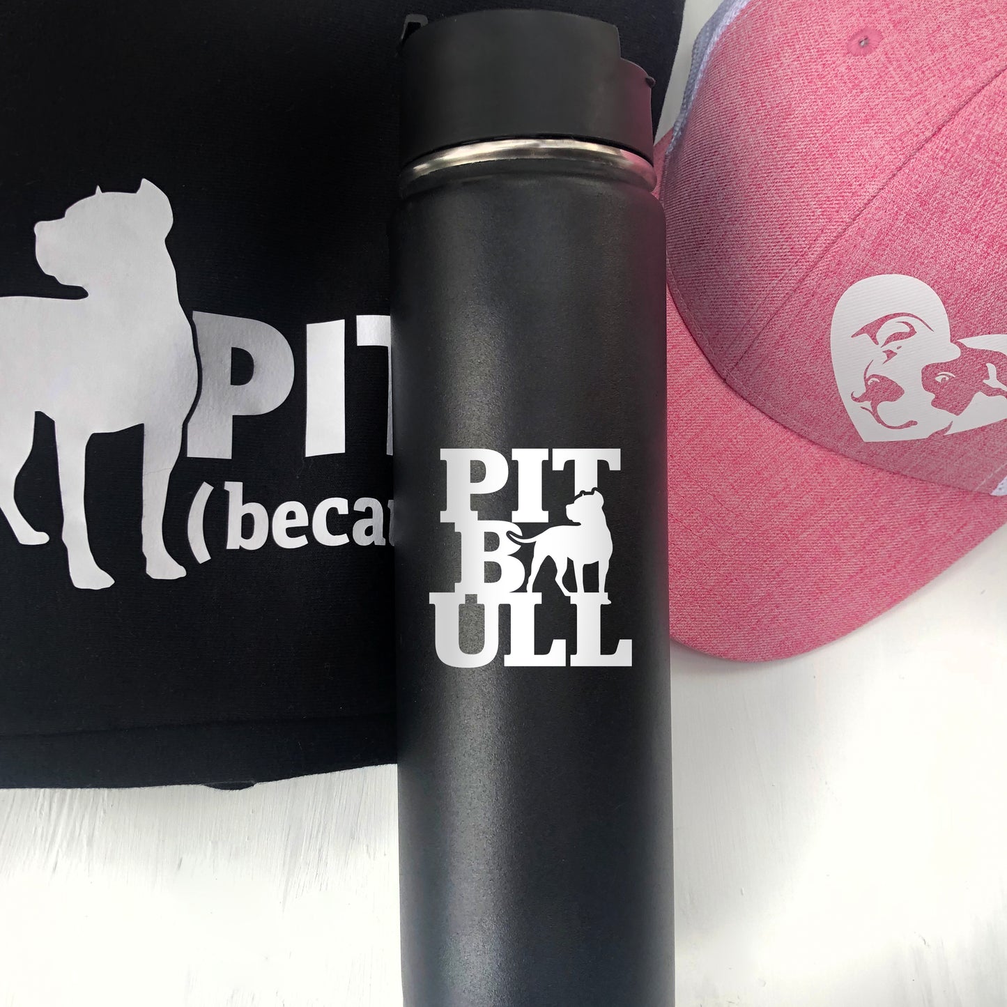 Pitbull Terrier Mini Decals - Vinyl Decal - Water Bottle, Laptop, Bike, Sled