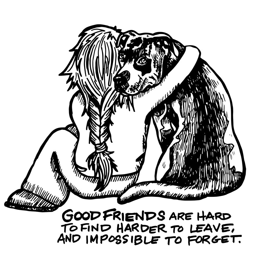 Weekly Custom Illustration! Good Friends! Your Dog, Any Breed!