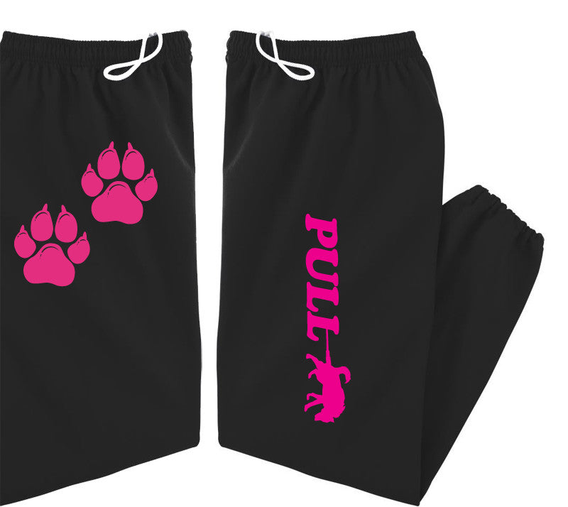Pull - Alaskan Malamute - Siberian Husky - Sled Dog Sweatpants - Adult, Men, Women Unisex