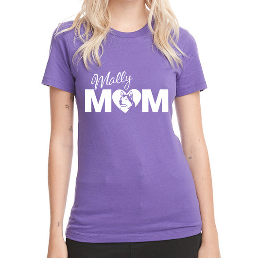 Mally Mom - Alaskan Malamute Ladies' T-Shirt