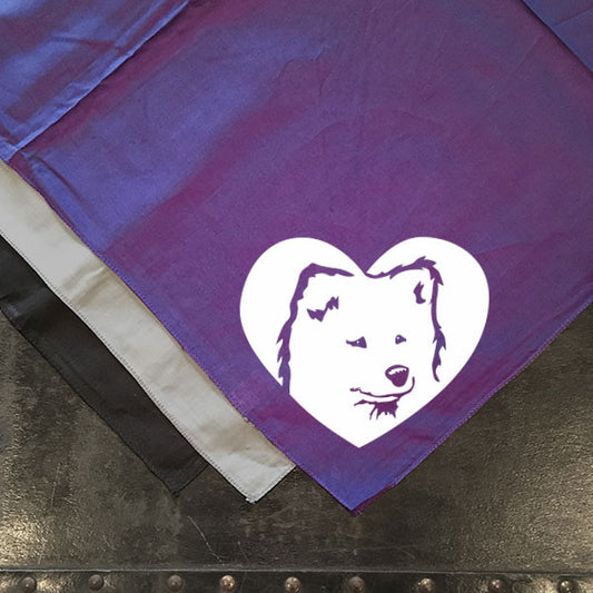 Samoyed Heart Bandana - Dog Art