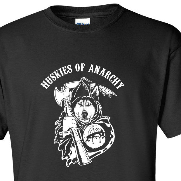 Huskies of Anarchy - Dog, Siberian Husky Softstyle T-Shirt