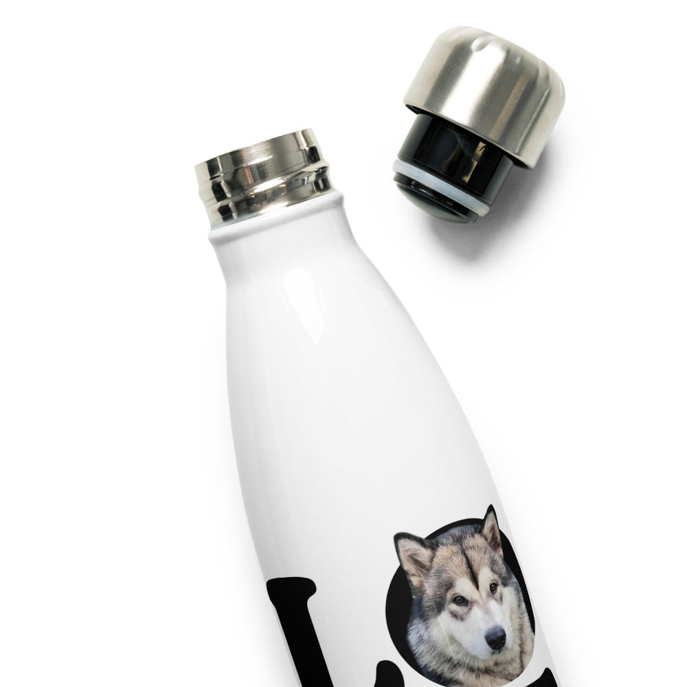 CUSTOM LOVE Stainless Steel Water Bottle with Your Dog!