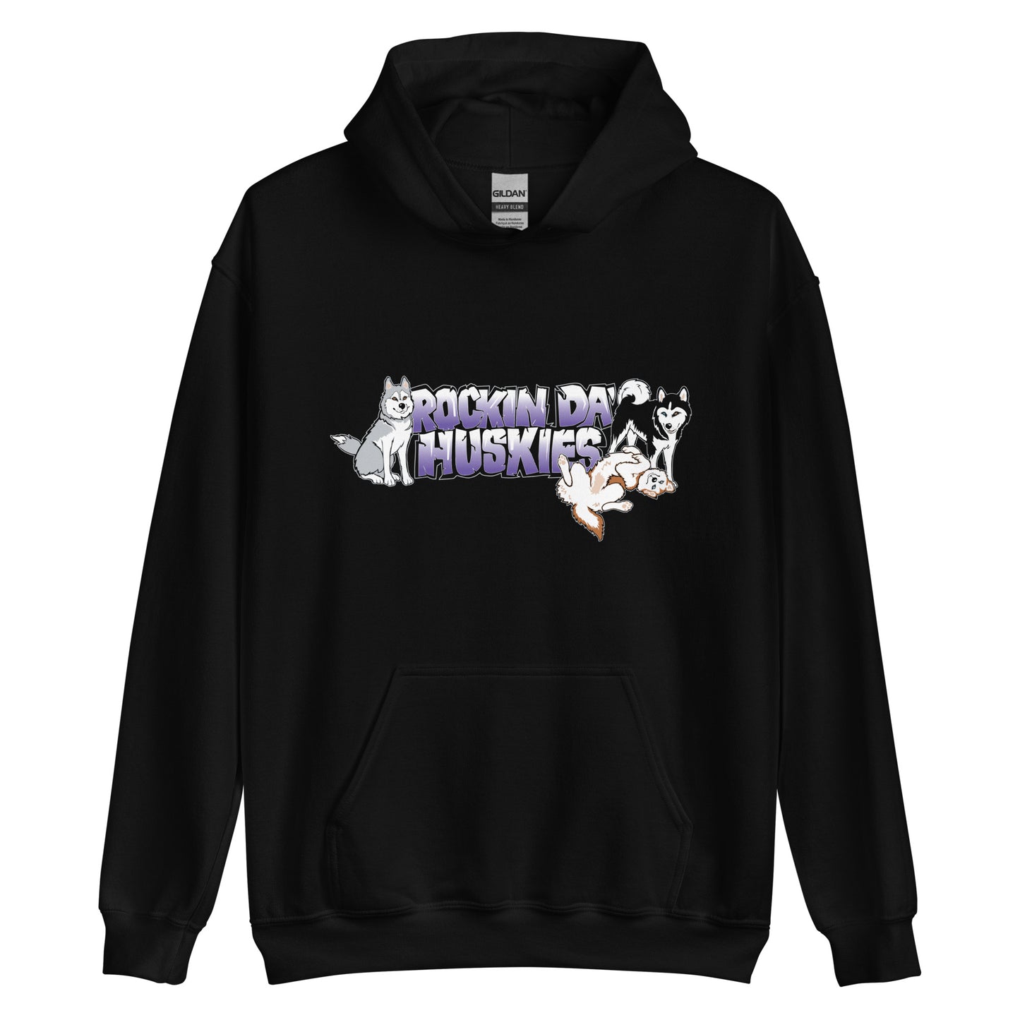 Rockin Da Huskies - Siberian Husky Pullover Hoodie