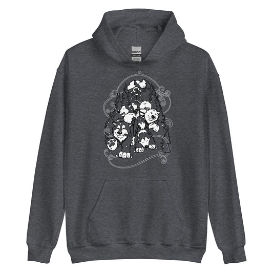 Sled Dogs Alaskan Malamute - Pullover Hoodie