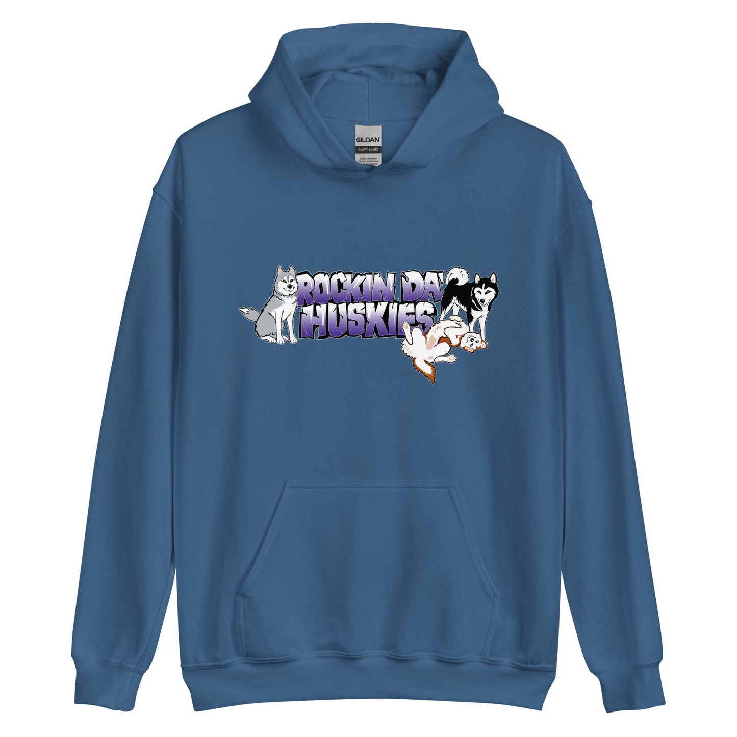 Rockin Da Huskies - Siberian Husky Pullover Hoodie