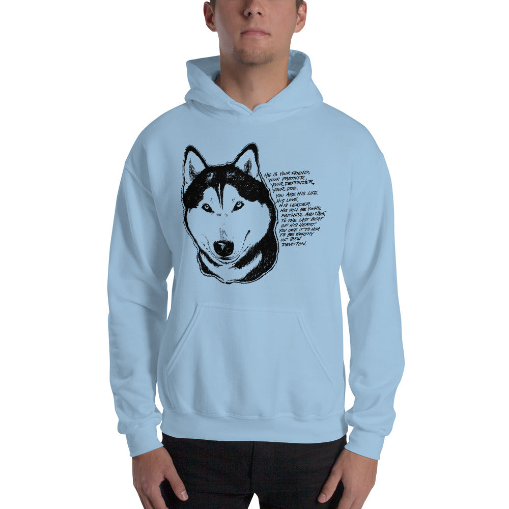 Husky Devotion - Siberian Husky Pullover Hoodie