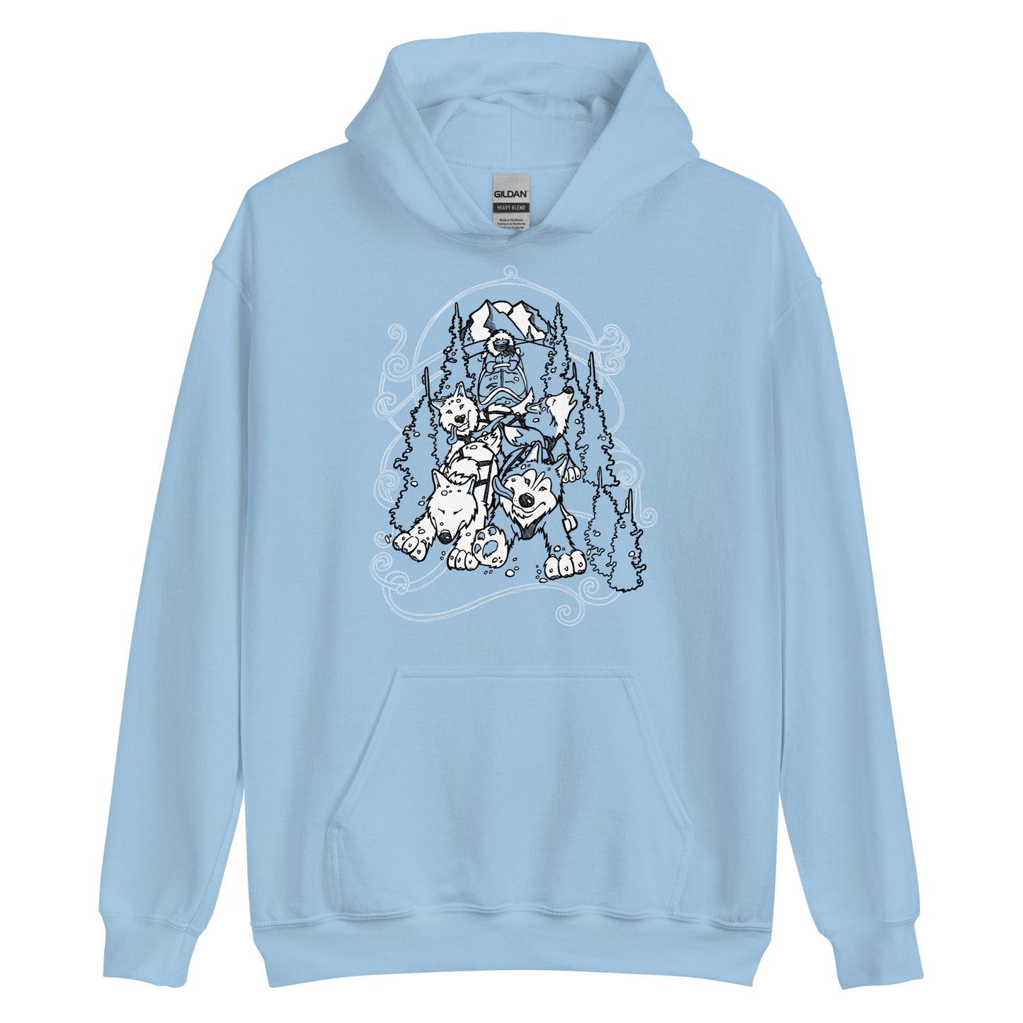 Sled Dogs Siberian Husky - Pullover Hoodie