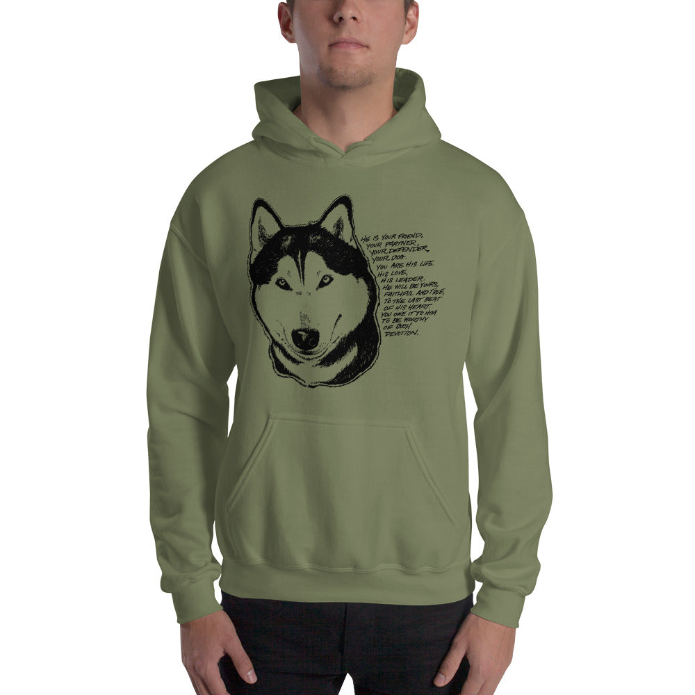 Husky Devotion - Siberian Husky Pullover Hoodie
