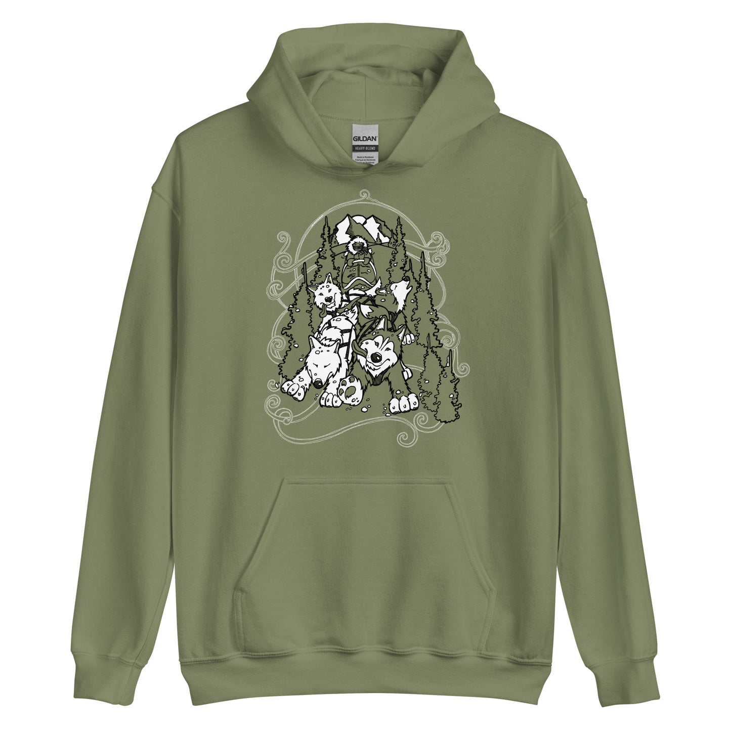 Sled Dogs Siberian Husky - Pullover Hoodie