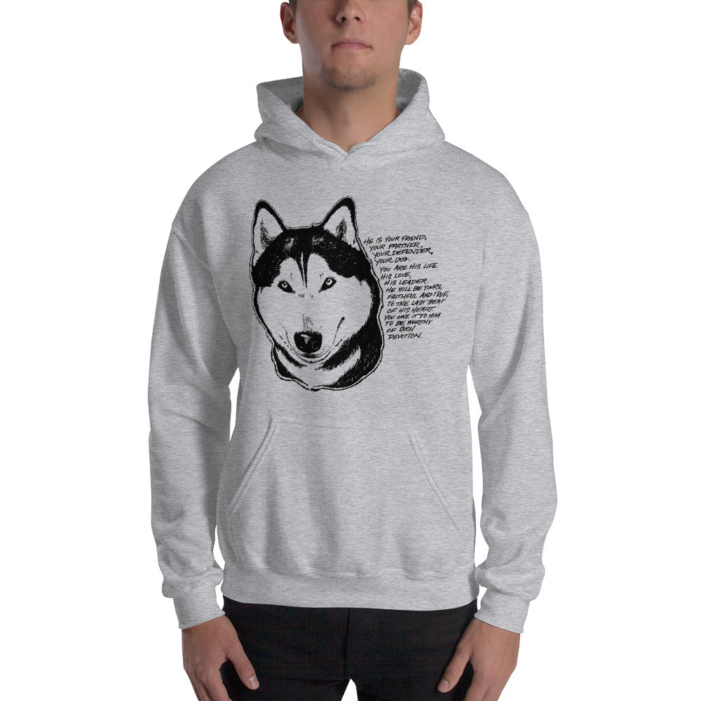 Husky Devotion - Siberian Husky Pullover Hoodie