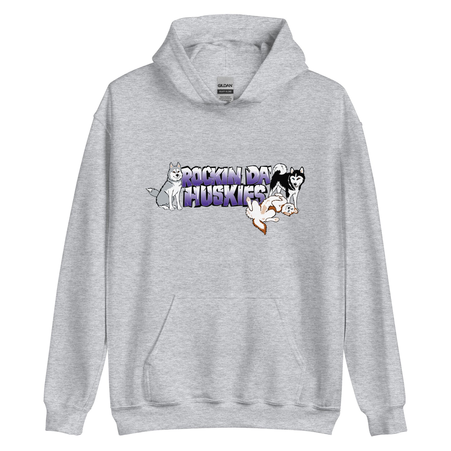Rockin Da Huskies - Siberian Husky Pullover Hoodie