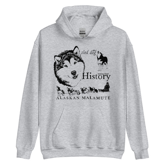 Alaskan Malamute History - Pullover Hoodie
