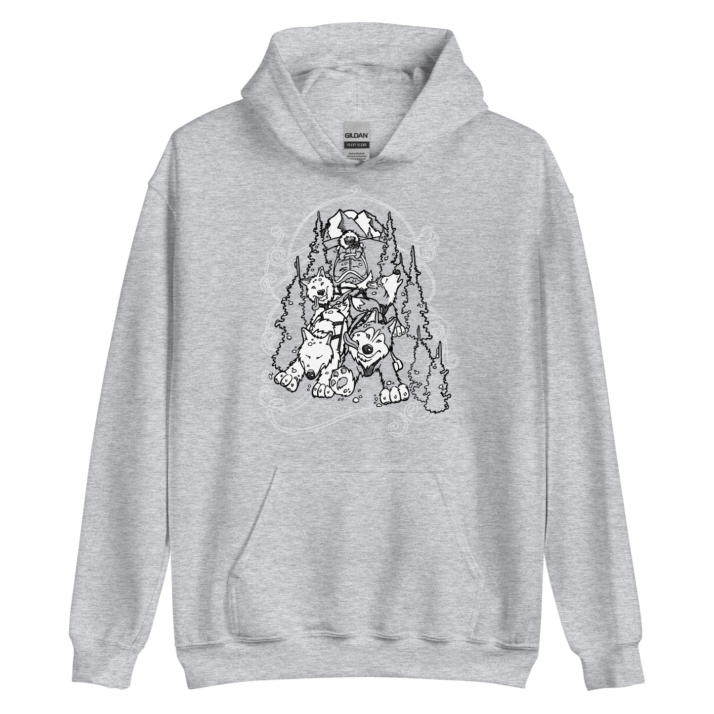 Sled Dogs Siberian Husky - Pullover Hoodie