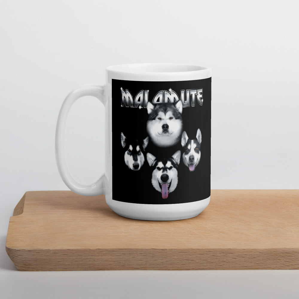 Malamutes Rock KISS Inspired Alaskan Malamute Mug - Coffee Mug