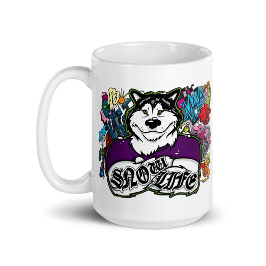 Snow Life Graffiti - Alaskan Malamute Mug - Coffee Mug