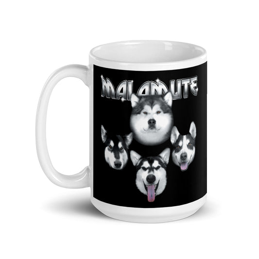 Malamutes Rock KISS Inspired Alaskan Malamute Mug - Coffee Mug