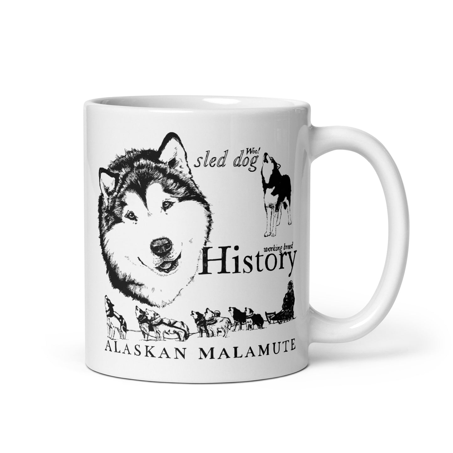 Alaskan Malamute History - Coffee Mug