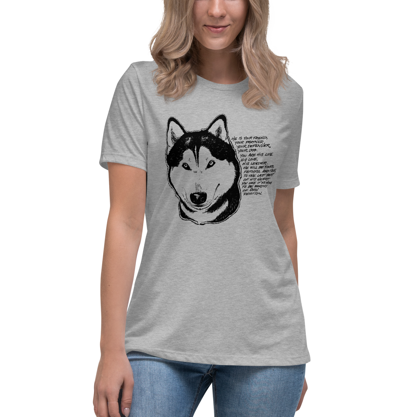 Husky Devotion - Siberian Husky Ladies T-Shirt