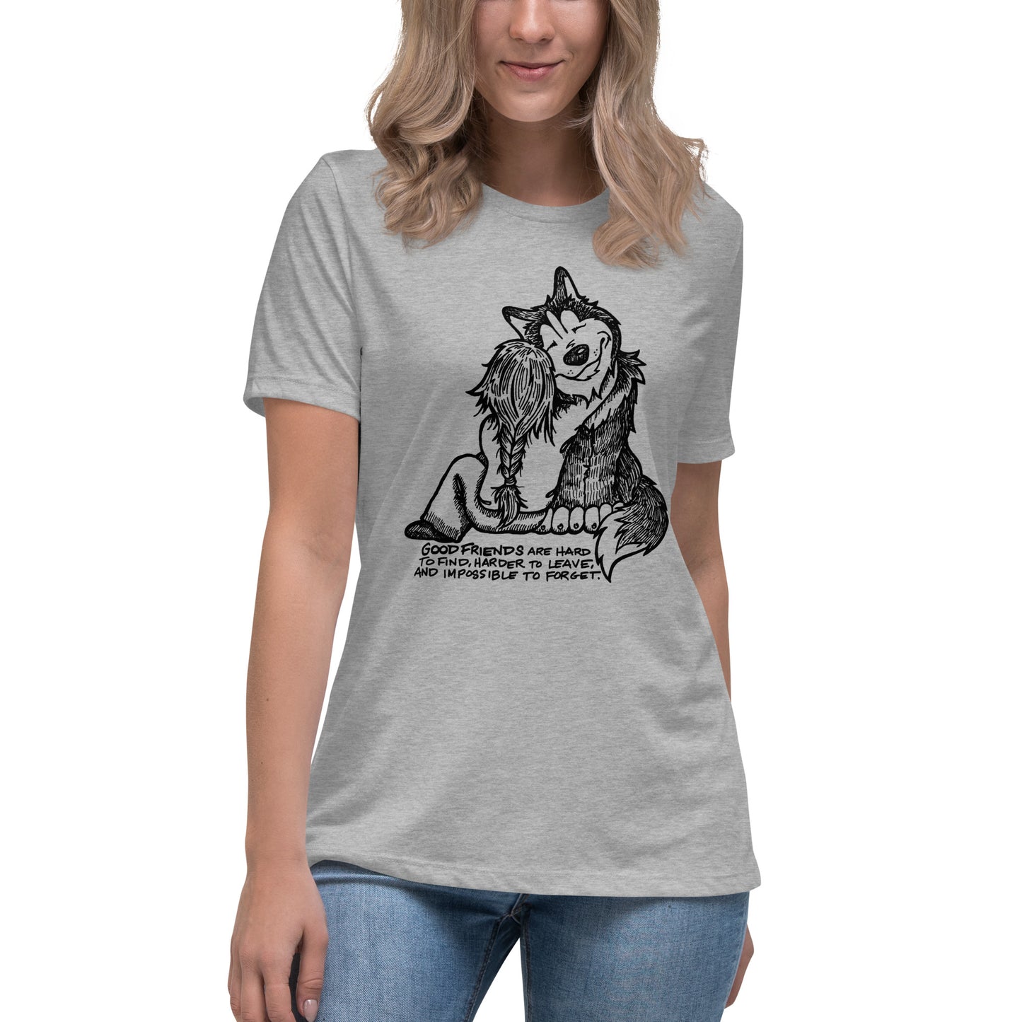 Good Friends Husky - Siberian Husky Ladies T-Shirt