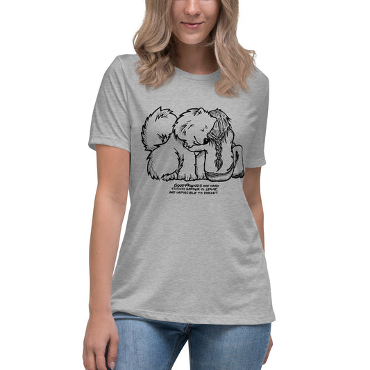 Good Friends Samoyed - Ladies T-Shirt