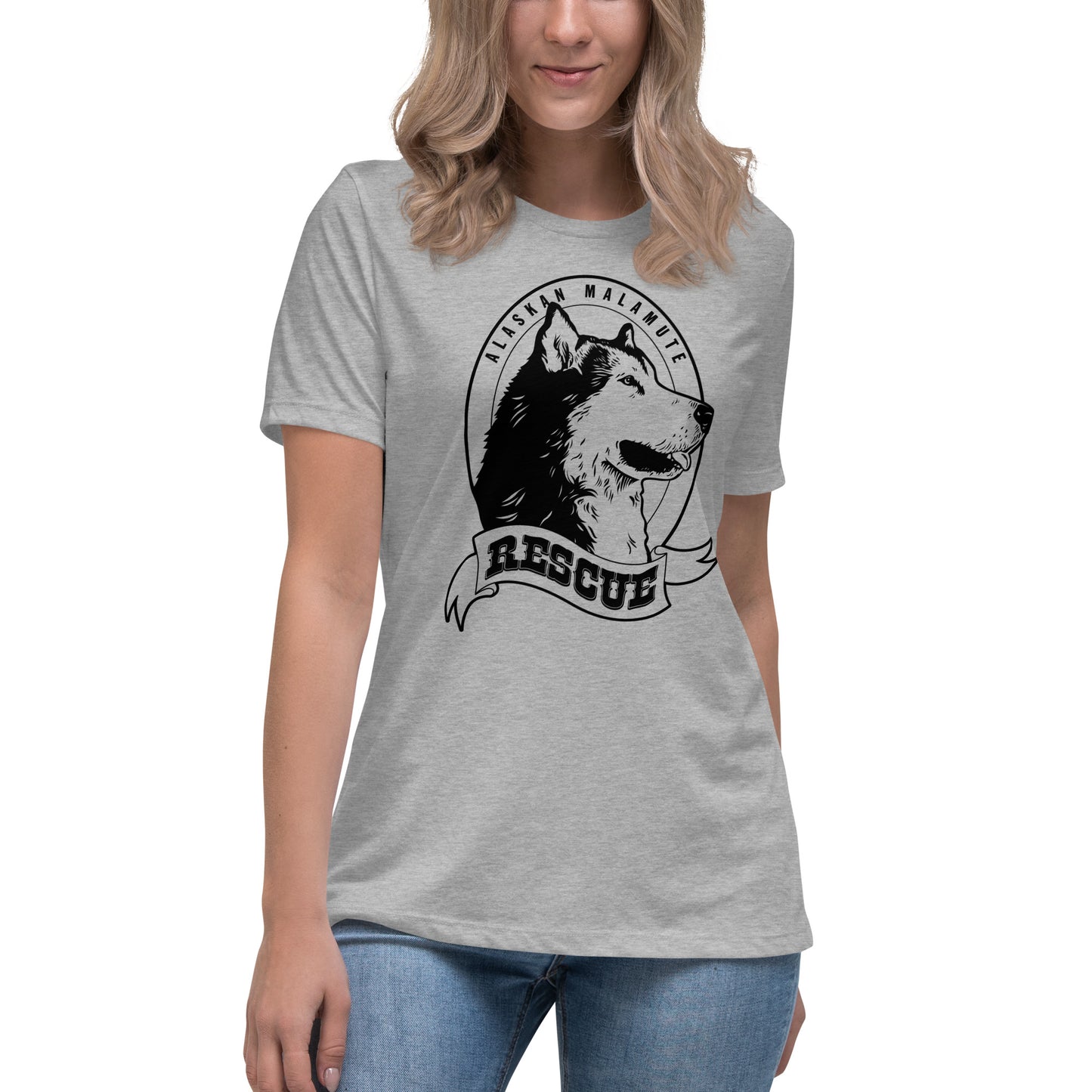 Alaskan Malamute Rescue -  Ladies T-Shirt