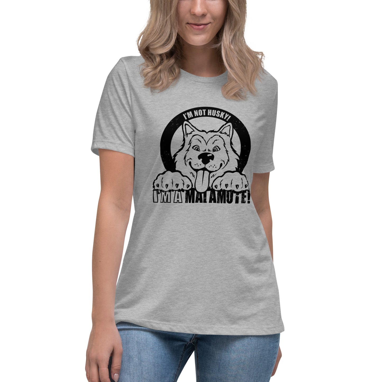 I'm Not Husky, I'm a Malamute - Alaskan Malamute - Ladies T-Shirt