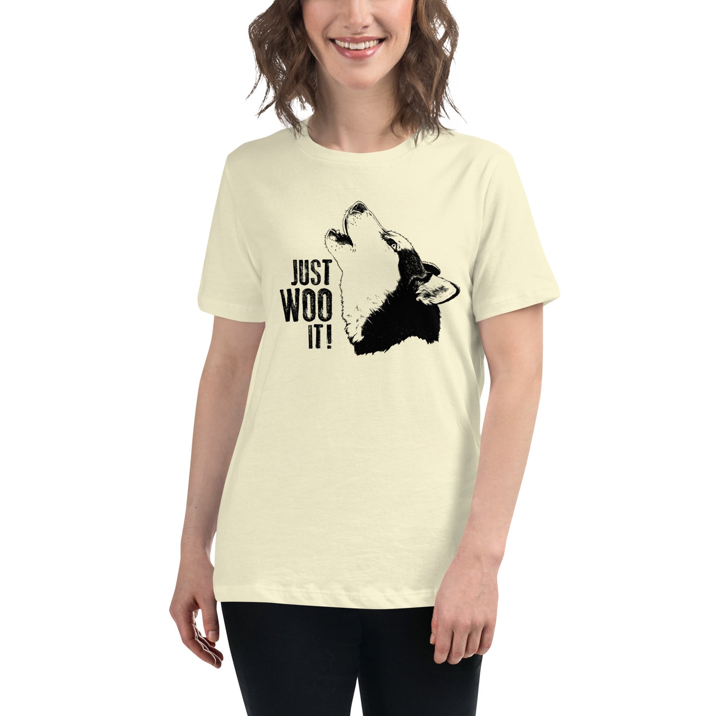 JUST WOO IT - Siberian Husky Ladies T-Shirt