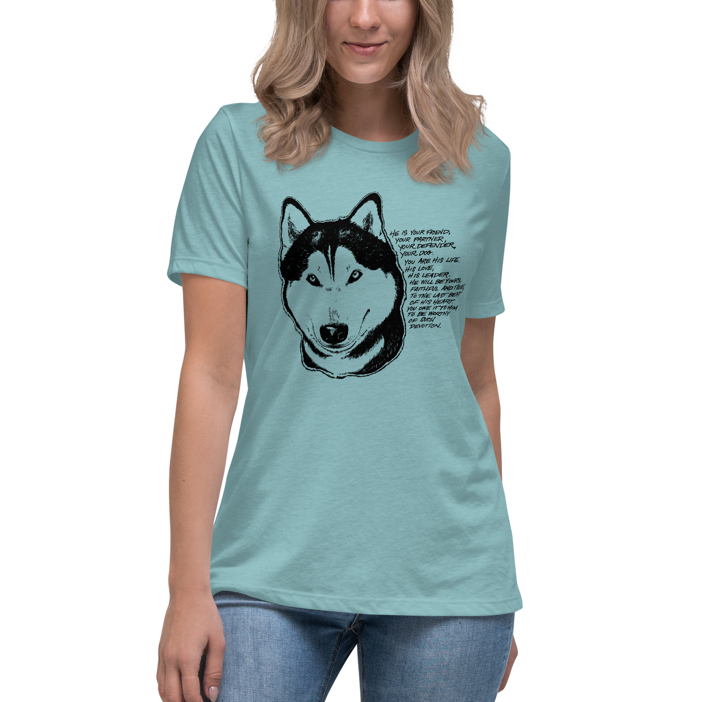 Husky Devotion - Siberian Husky Ladies T-Shirt
