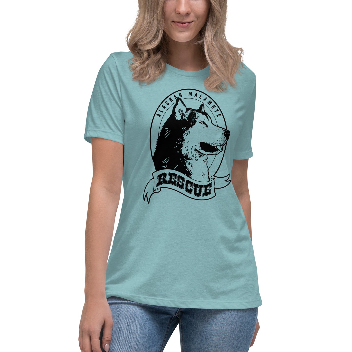 Alaskan Malamute Rescue -  Ladies T-Shirt