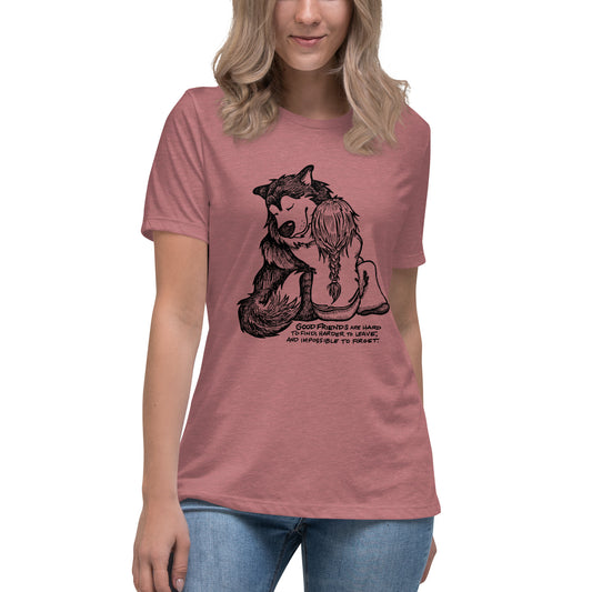 Good Friends Alaskan Malamute - Ladies T-Shirt