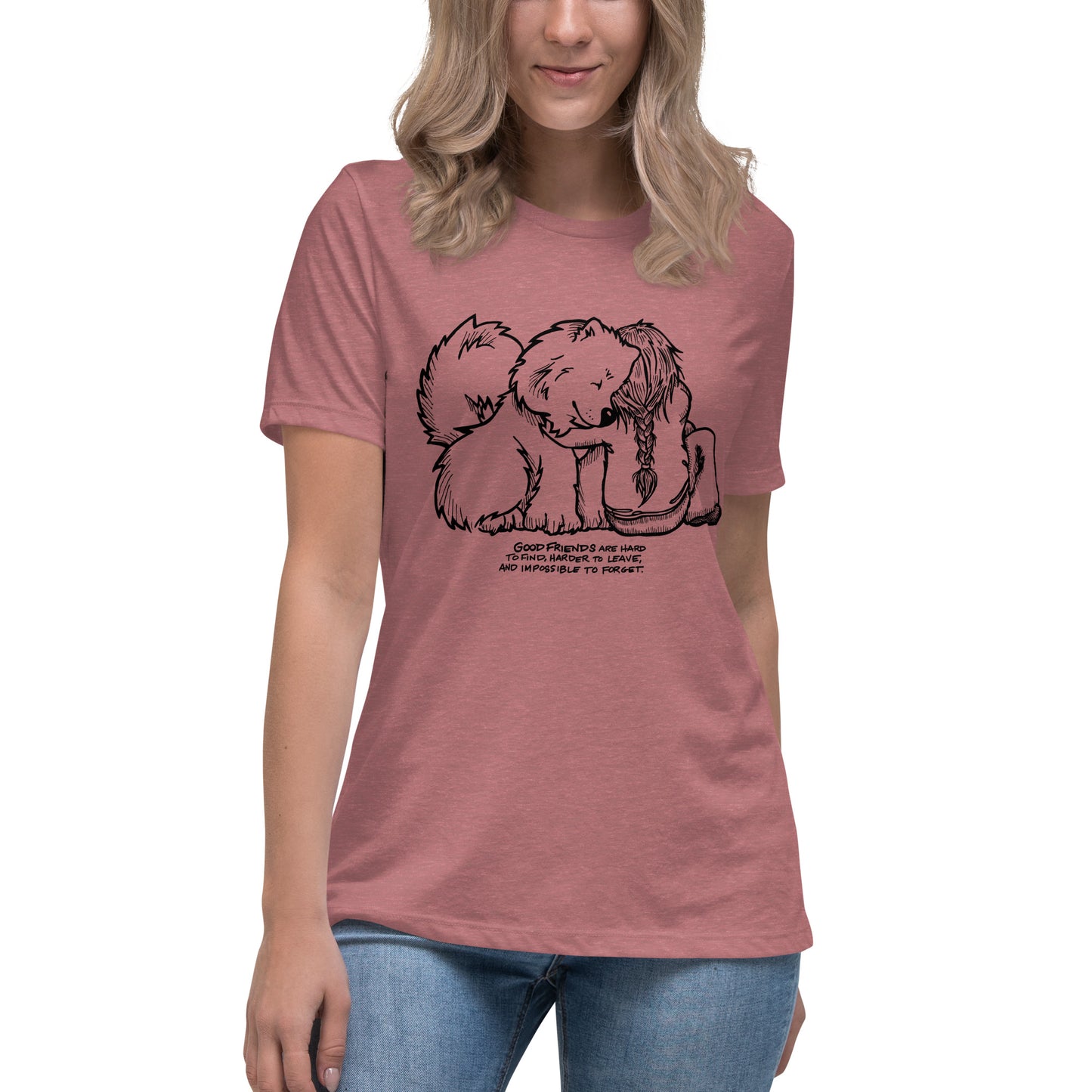 Good Friends Samoyed - Ladies T-Shirt