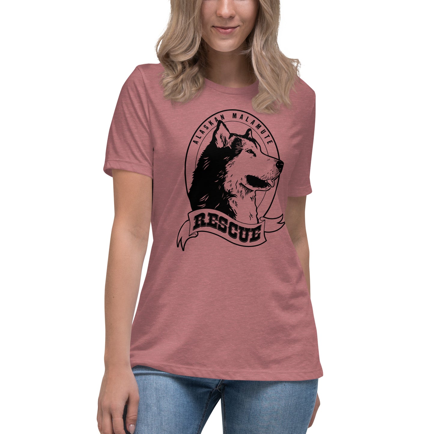 Alaskan Malamute Rescue -  Ladies T-Shirt