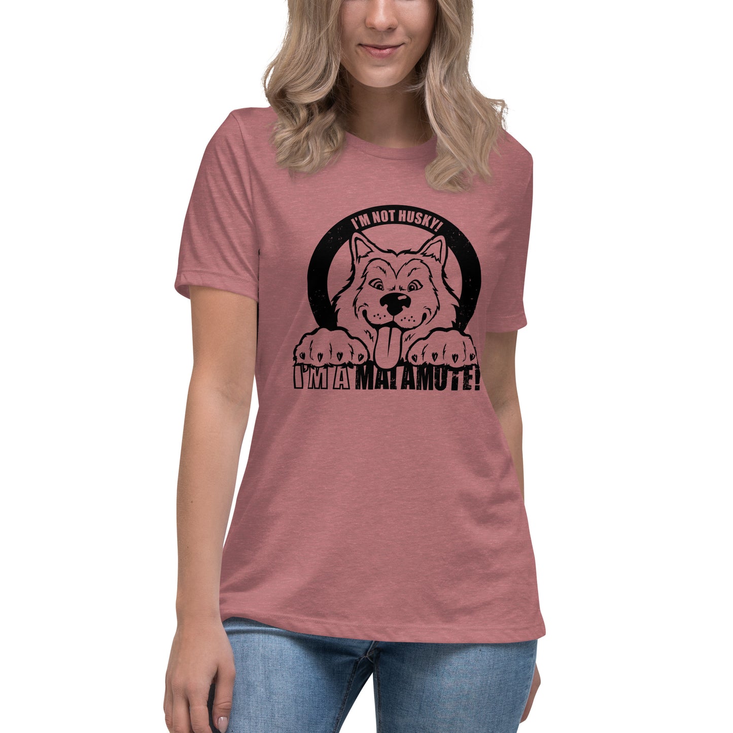 I'm Not Husky, I'm a Malamute - Alaskan Malamute - Ladies T-Shirt