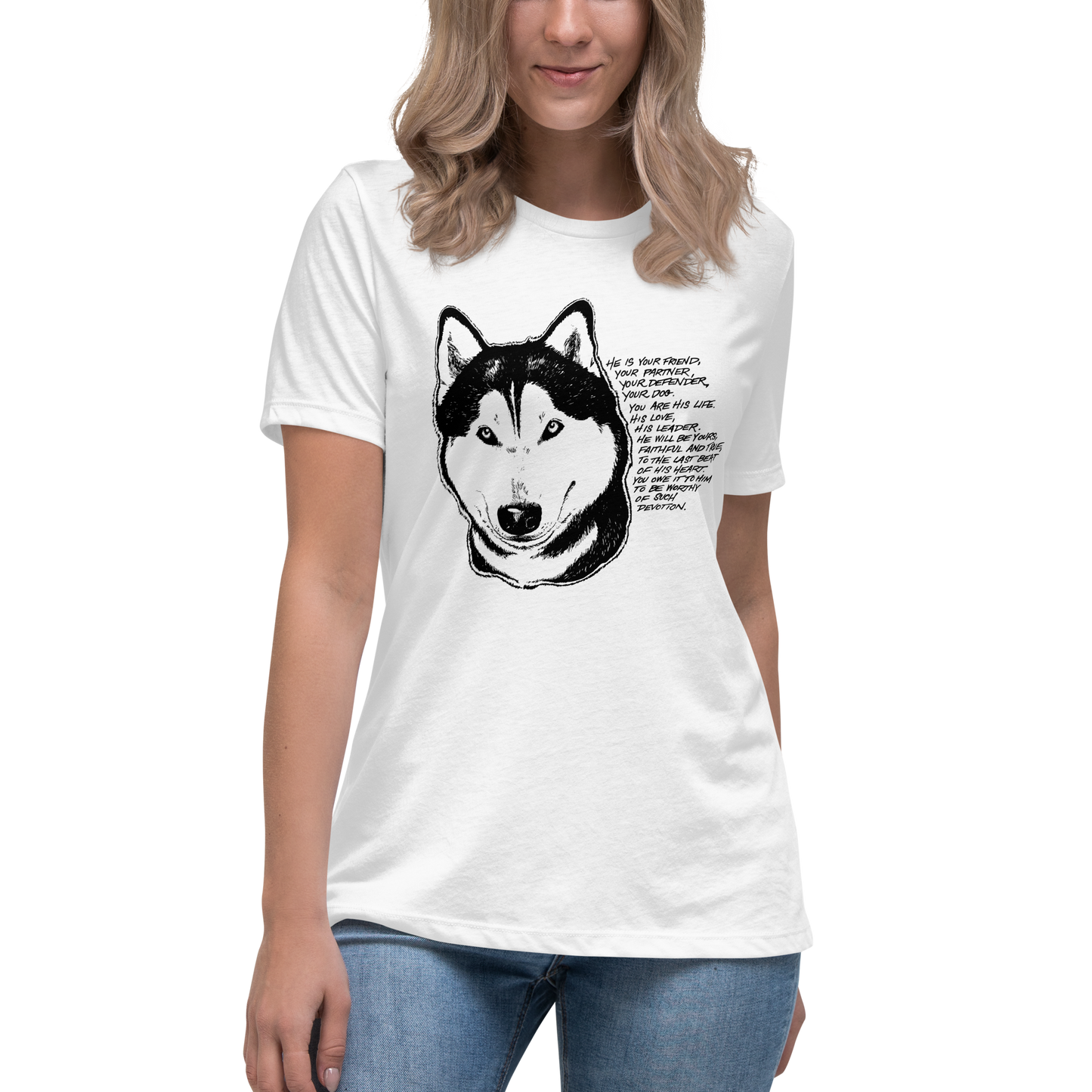 Husky Devotion - Siberian Husky Ladies T-Shirt