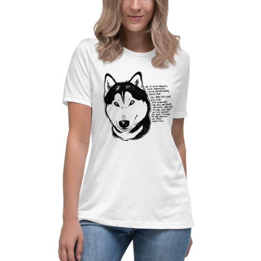 Husky Devotion - Siberian Husky Ladies T-Shirt