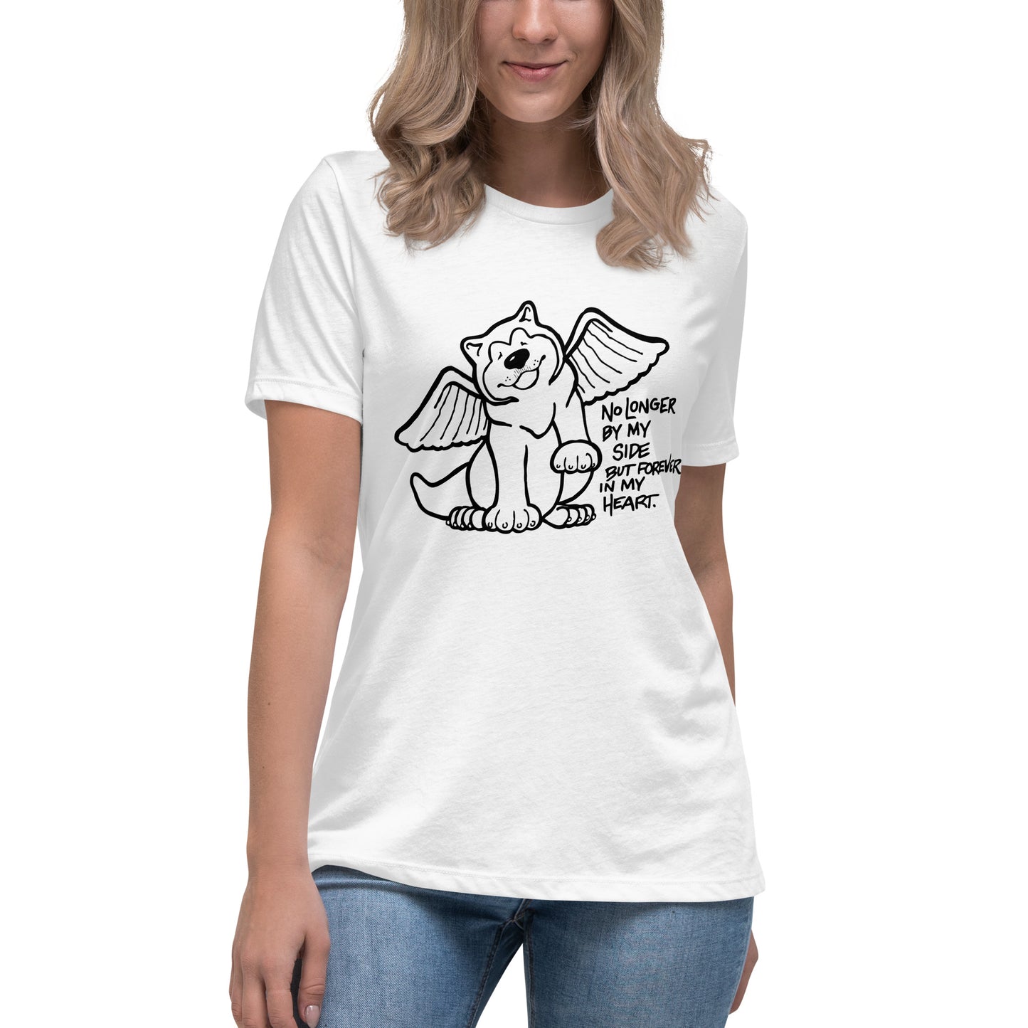 Forever in My Heart - Alaskan Malamute Ladies T-Shirt