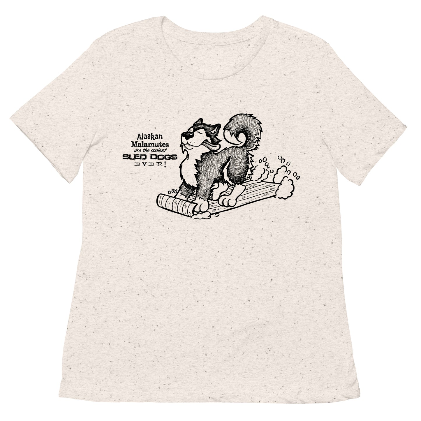 Alaskan Malamutes - Coolest Sled Dog Ever Ladies Softstyle T-Shirt