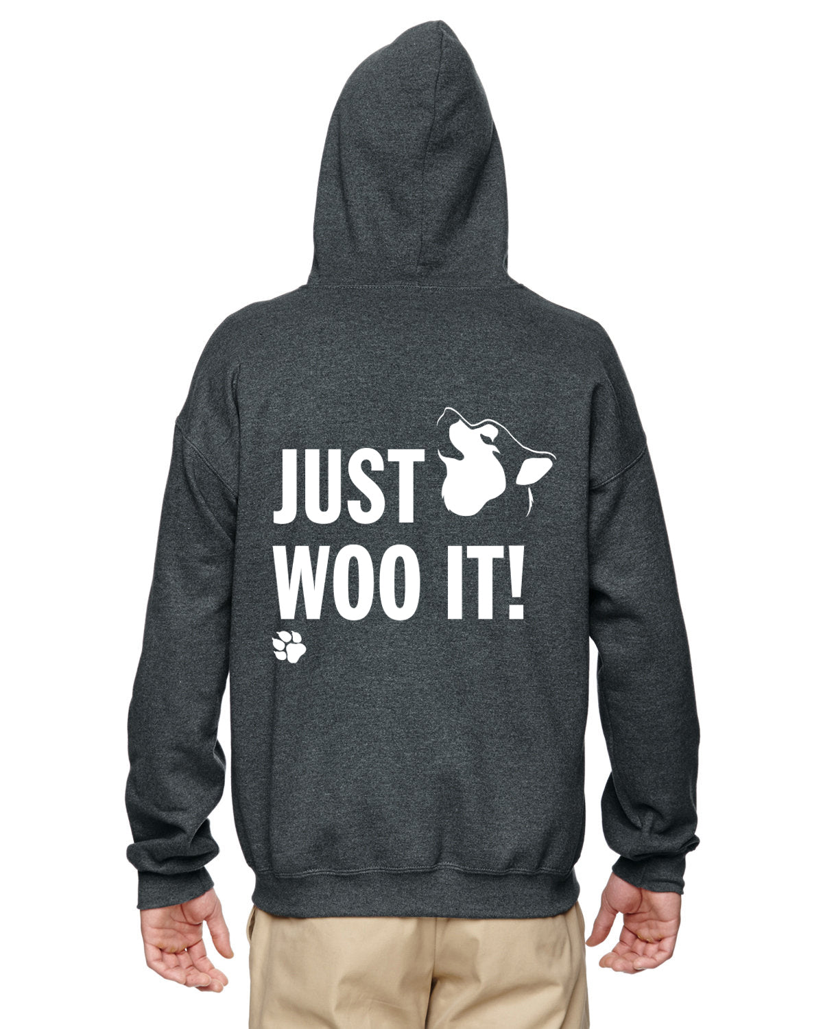 JUST WOO IT - Siberian Husky, Alaskan Malamute Zip Hooded Sweatshirt