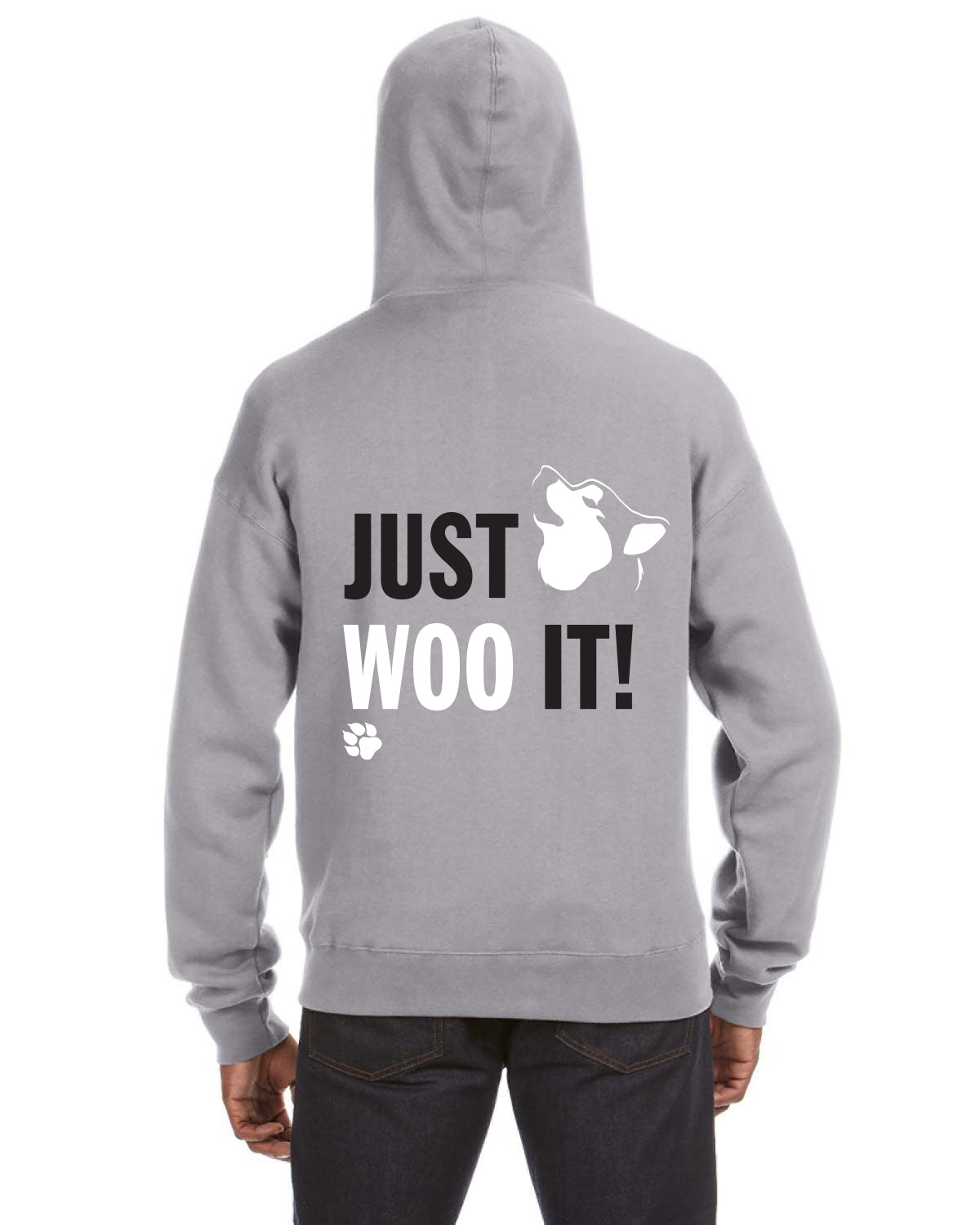 JUST WOO IT - Siberian Husky, Alaskan Malamute Zip Hooded Sweatshirt
